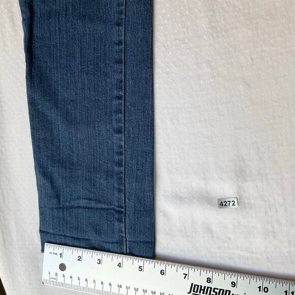 Banana Republic Women Straight Jeans size 25/0 Blue Mid Rise Stretch Ankle - Picture 5 of 11